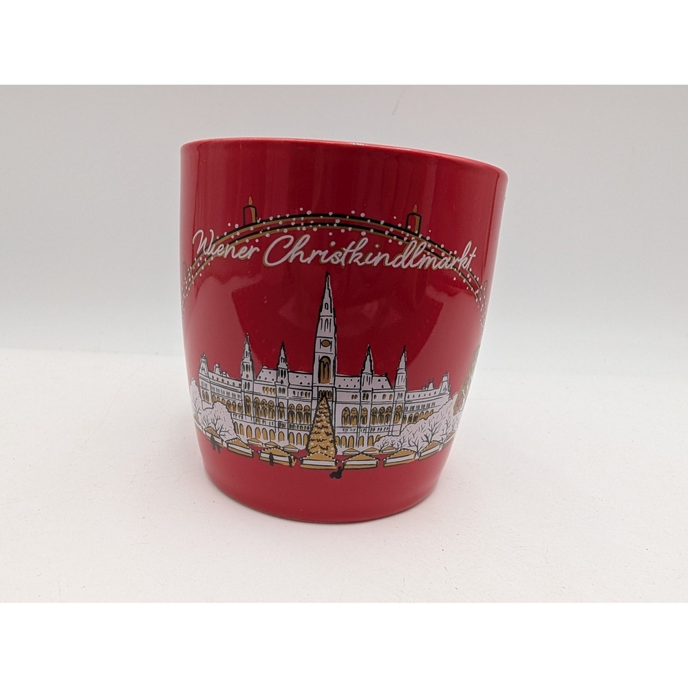 Wiener Christkindlmarkt Vienna Christmas Market Mug Red Ceramic 2023 Mohaba